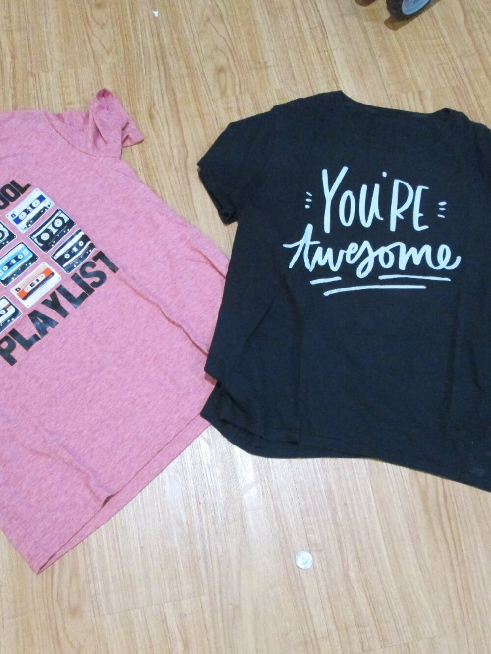 2 cute womens new t-shirts Old school playlist & your awesome womens shirts